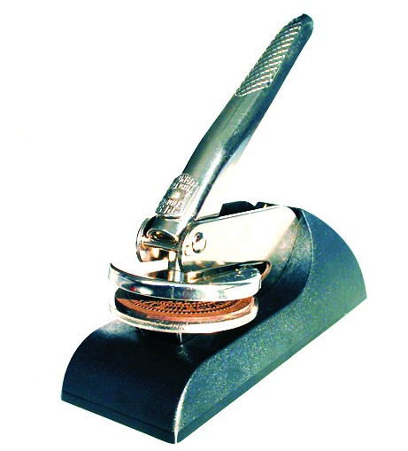 Colop sello seco (marca de agua) 25x50mm . IMPORTANTE: el precio es si base.La base es opcional.