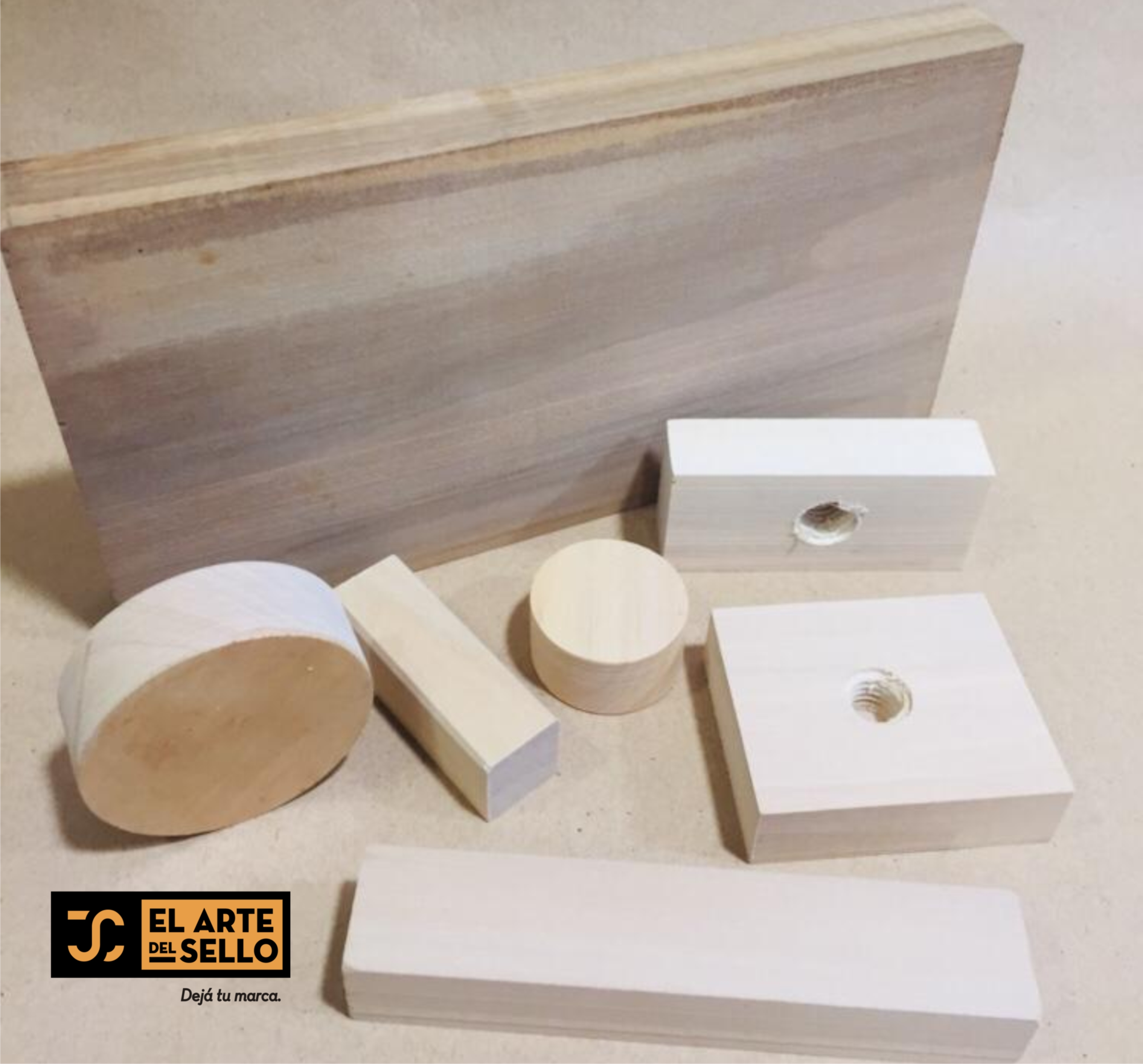 Bases de MADERA maciza